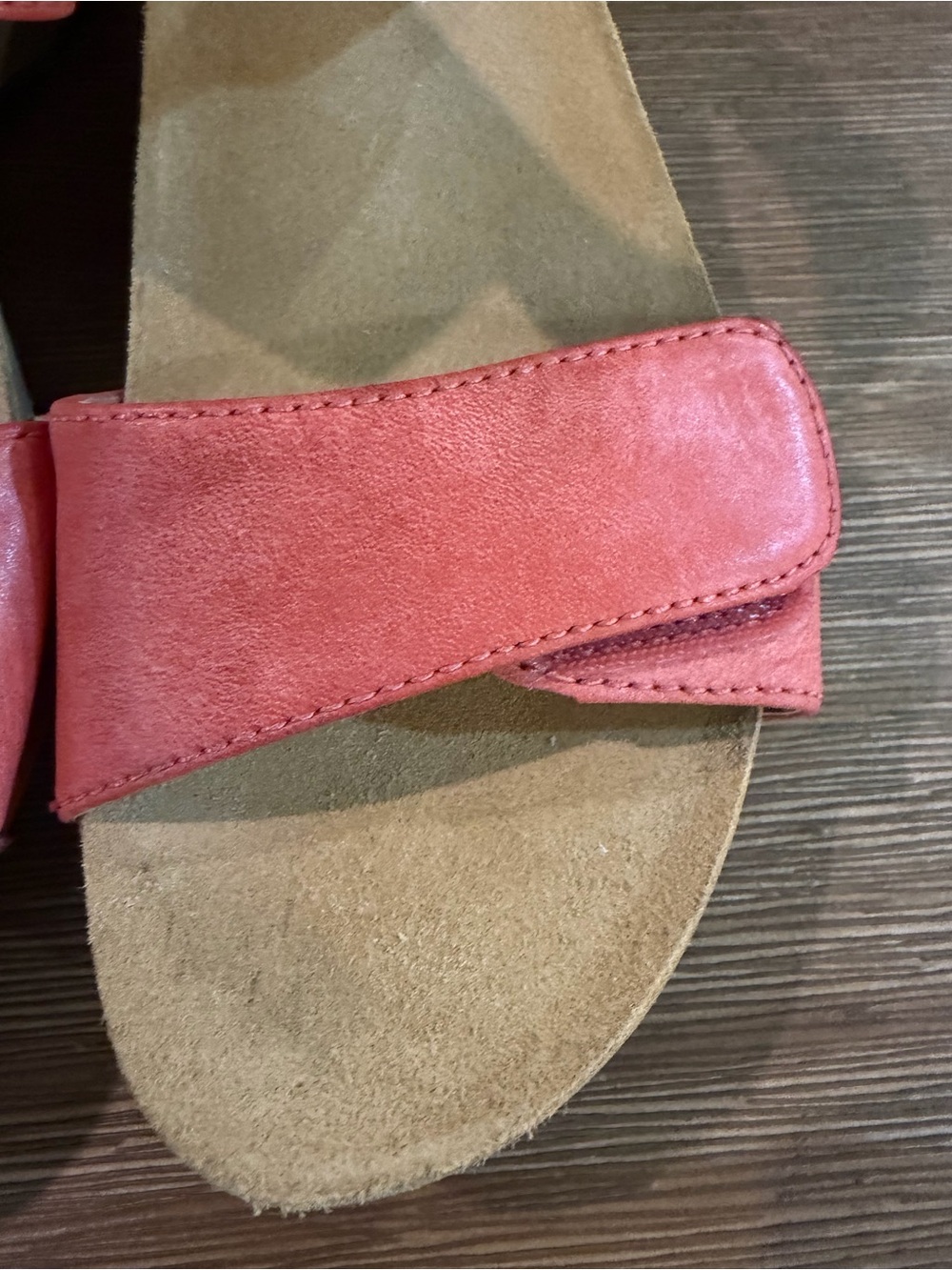 Dansko Tanya Milled Burnished Coral Leather Sandal Women’s Sz EU38/US7.5 - 8 - Picture 2 of 5